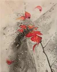 Naheed Zia, 11 x 15 Inch, Watercolor On Paper, Floral Painting, AC-NHZ-004